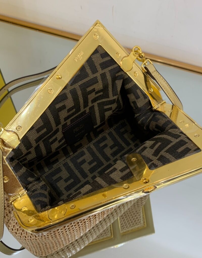 [True-to-ORIGINAL] Fendi First Small Bag Beige For Women 10.2in/26cm