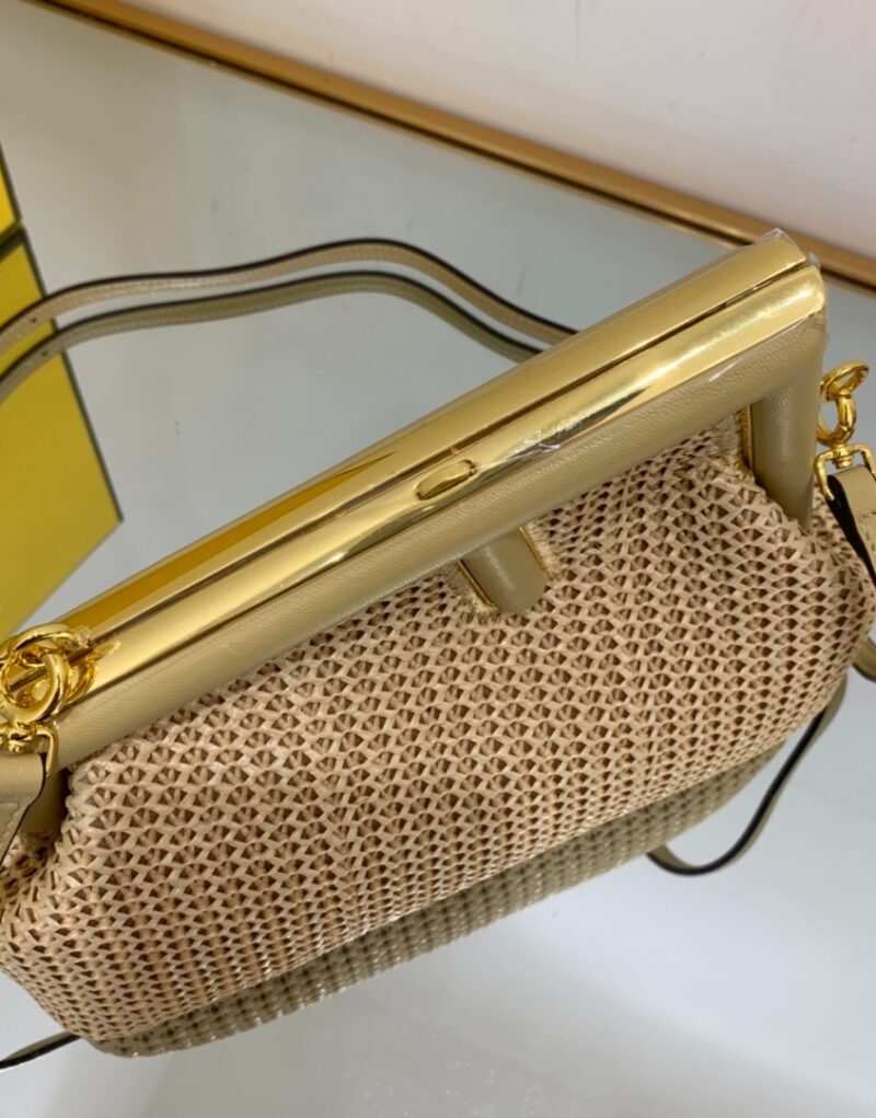 [True-to-ORIGINAL] Fendi First Small Bag Beige For Women 10.2in/26cm