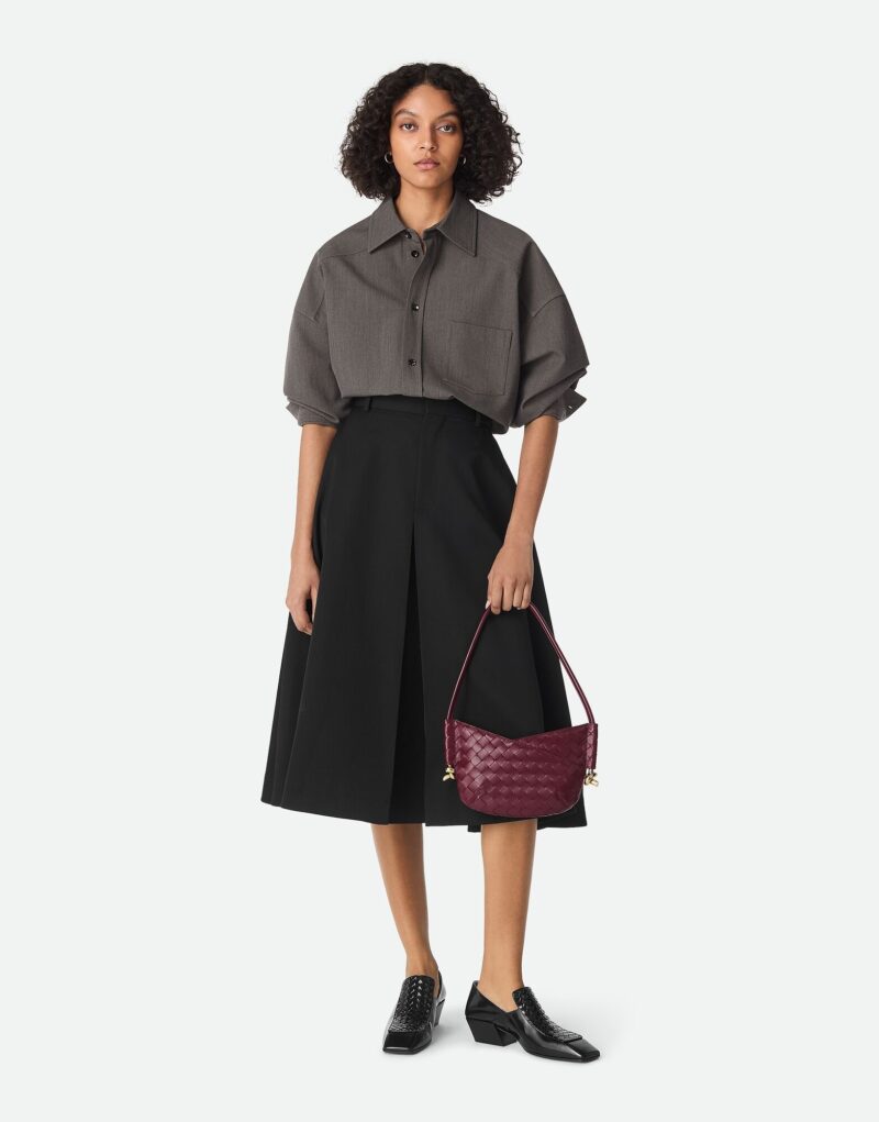 [True-to-ORIGINAL] Bottega Veneta Baby Solstice Barolo For Women 28cm/11in 796378VCPP12250