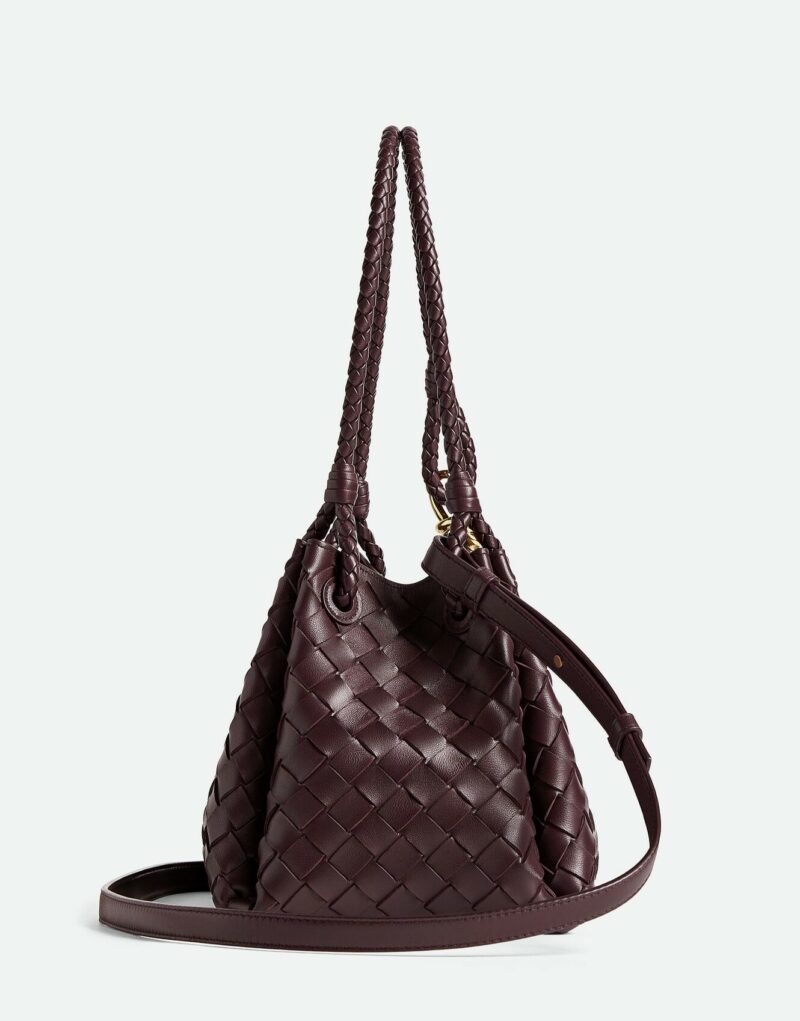 [True-to-ORIGINAL] Bottega Veneta Medium Parachute Dark Barolo For Women 29.5cm/11.6in 835921VCPPT2264