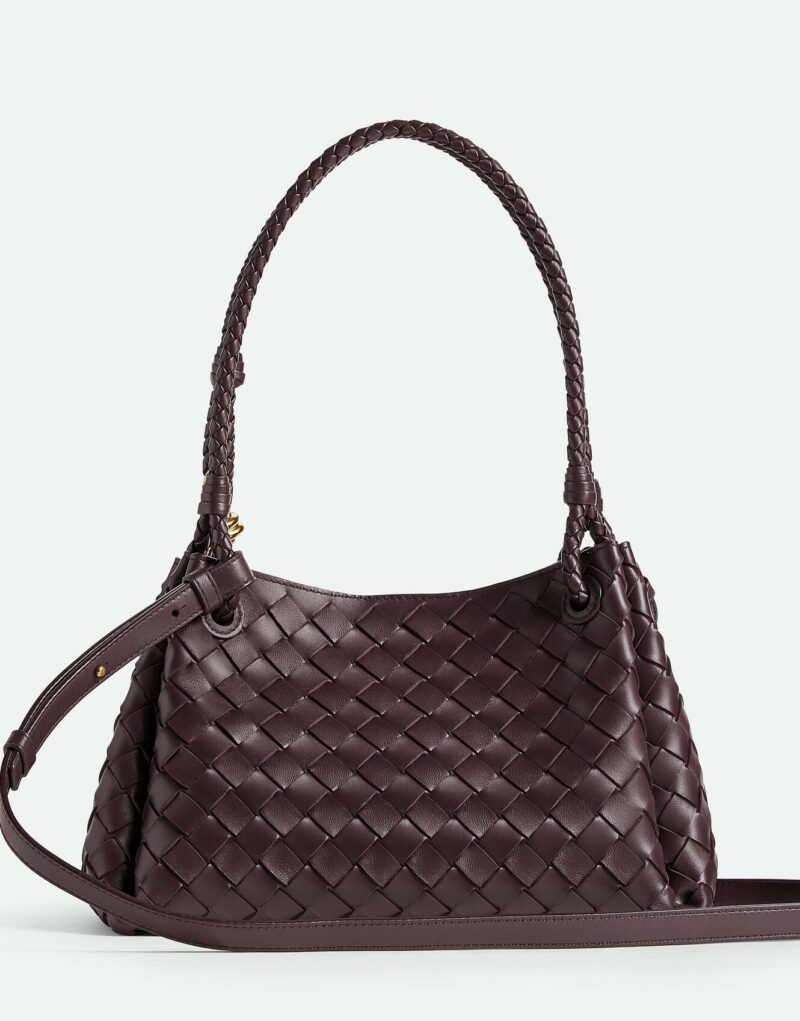 [True-to-ORIGINAL] Bottega Veneta Medium Parachute Dark Barolo For Women 29.5cm/11.6in 835921VCPPT2264