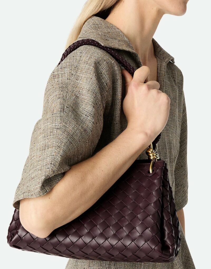 [True-to-ORIGINAL] Bottega Veneta Medium Parachute Dark Barolo For Women 29.5cm/11.6in 835921VCPPT2264