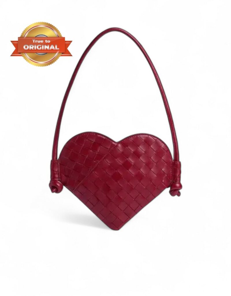 [True-to-ORIGINAL] Bottega Veneta Mini Solstice Heart Red For Women 22cm/8.7in