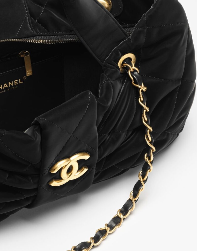 [True-to-ORIGINAL] Chanel Bow Bag Black For Women 15in/38cm AS5851-B22154-94305