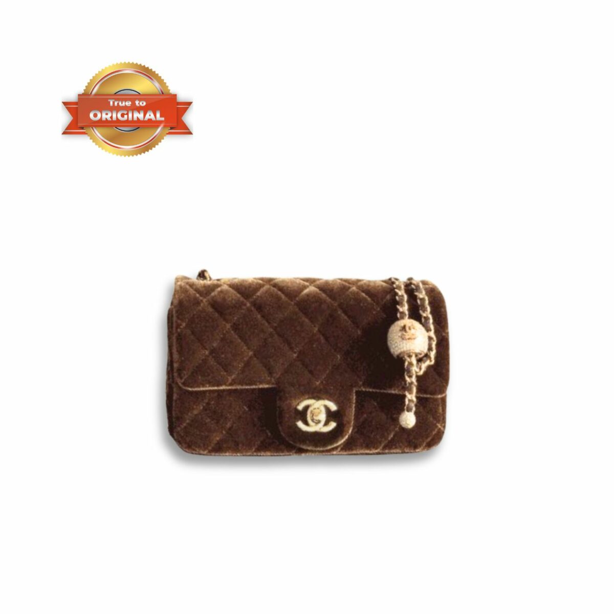 [True-to-ORIGINAL] Chanel Classic Flap Bag Dark Brown For Women 20cm/7.9in