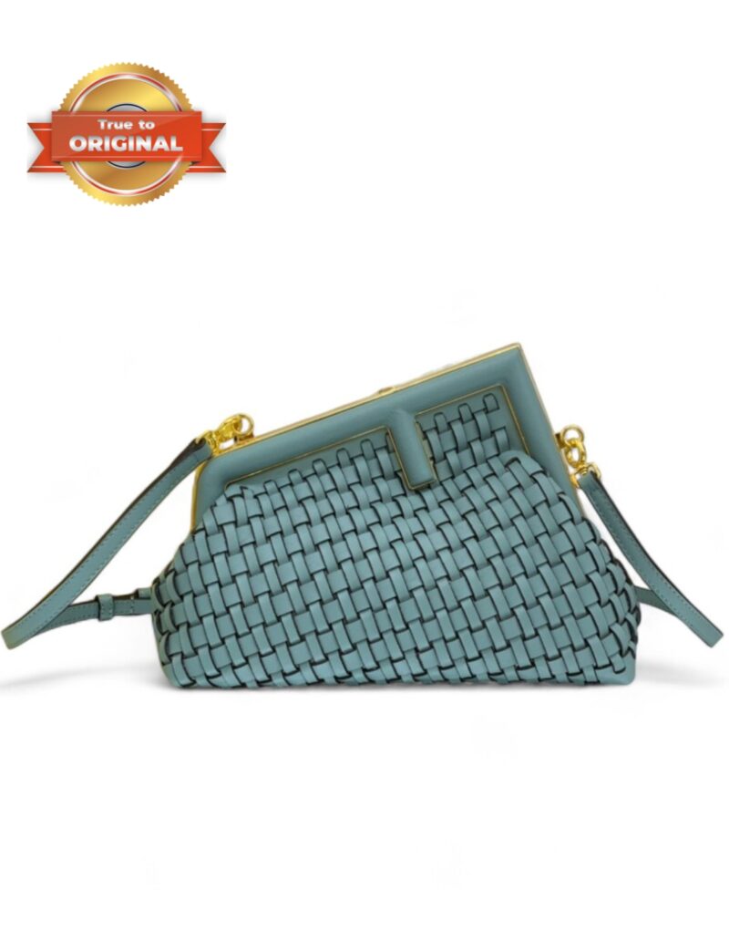 [True-to-ORIGINAL] Fendi First Small Bag Blue For Women 10.2in/26cm
