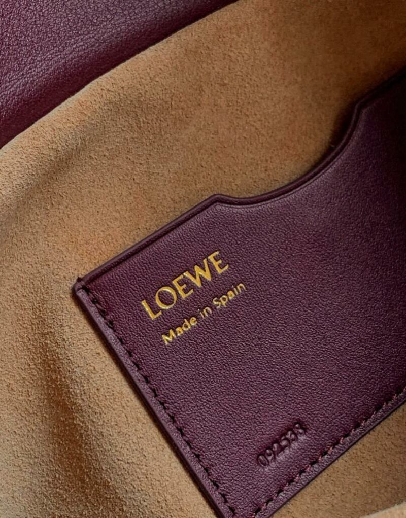 [True-to-ORIGINAL] Loewe Medium Ola Bag Dark Burgundy For Women 26cm/10.2in AP22P22X07