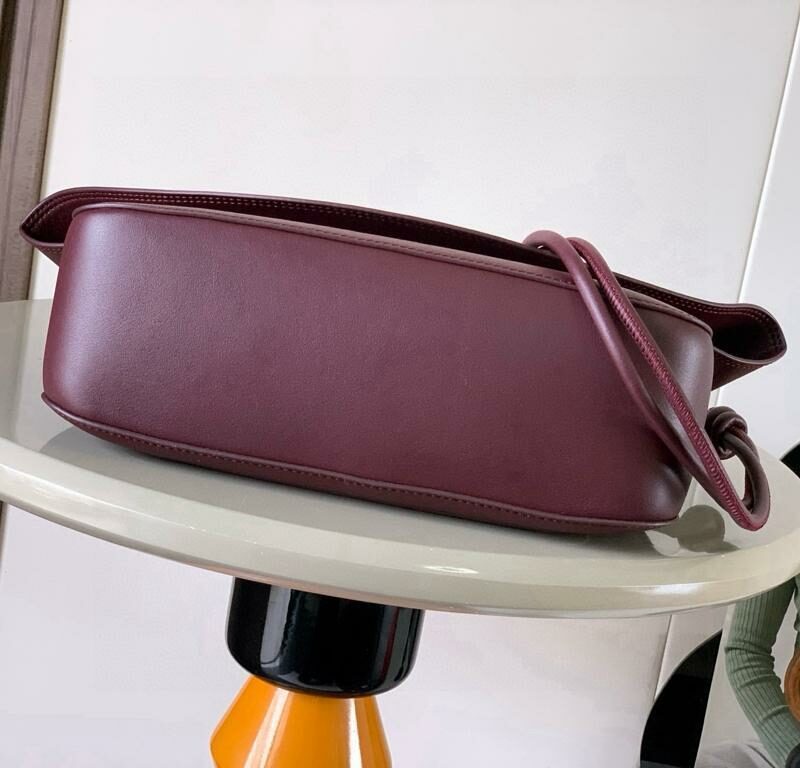 [True-to-ORIGINAL] Loewe Medium Ola Bag Dark Burgundy For Women 26cm/10.2in AP22P22X07