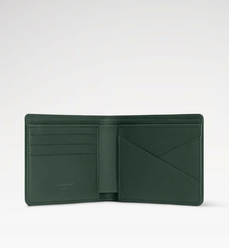 Louis Vuitton Multiple Wallet Forest Green For Men 4.5in/11cm M25947