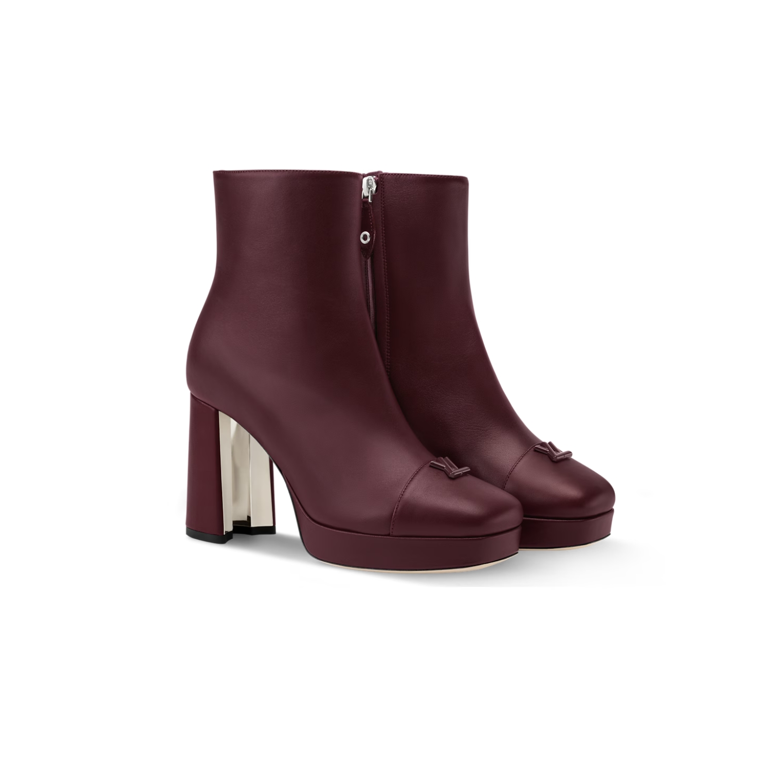 Louis Vuitton Swing Platform Ankle Boot Bordeaux Red For Women 1AIFO7