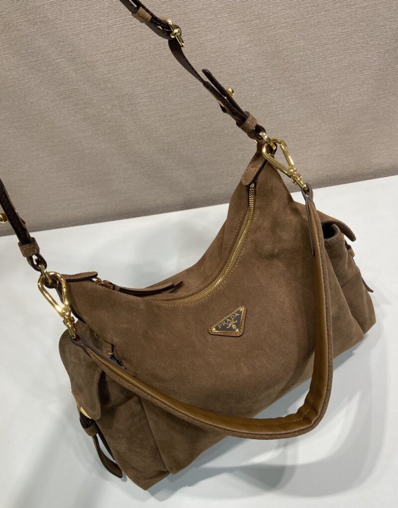 [True-to-ORIGINAL] Prada Explore Large Suede Bag Cocoa Brown For Women 32cm/12.6in 1BC264_008_F0324_V_NOO