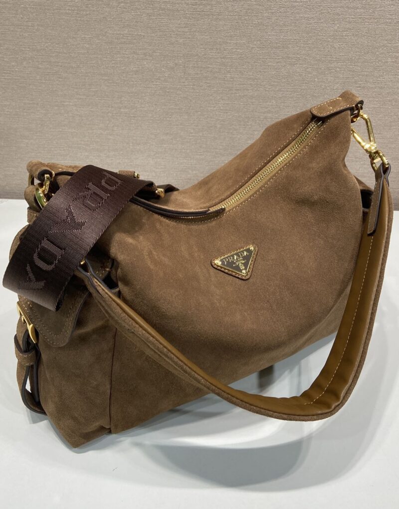 [True-to-ORIGINAL] Prada Explore Large Suede Bag Cocoa Brown For Women 32cm/12.6in 1BC264_008_F0324_V_NOO