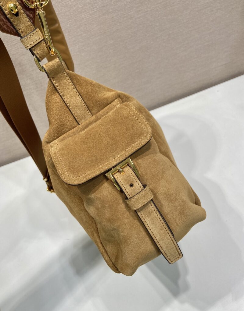 [True-to-ORIGINAL] Prada Explore Large Suede Bag Cinnamon For Women 32cm/12.6in 1BC264_008_F0401_V_NOO