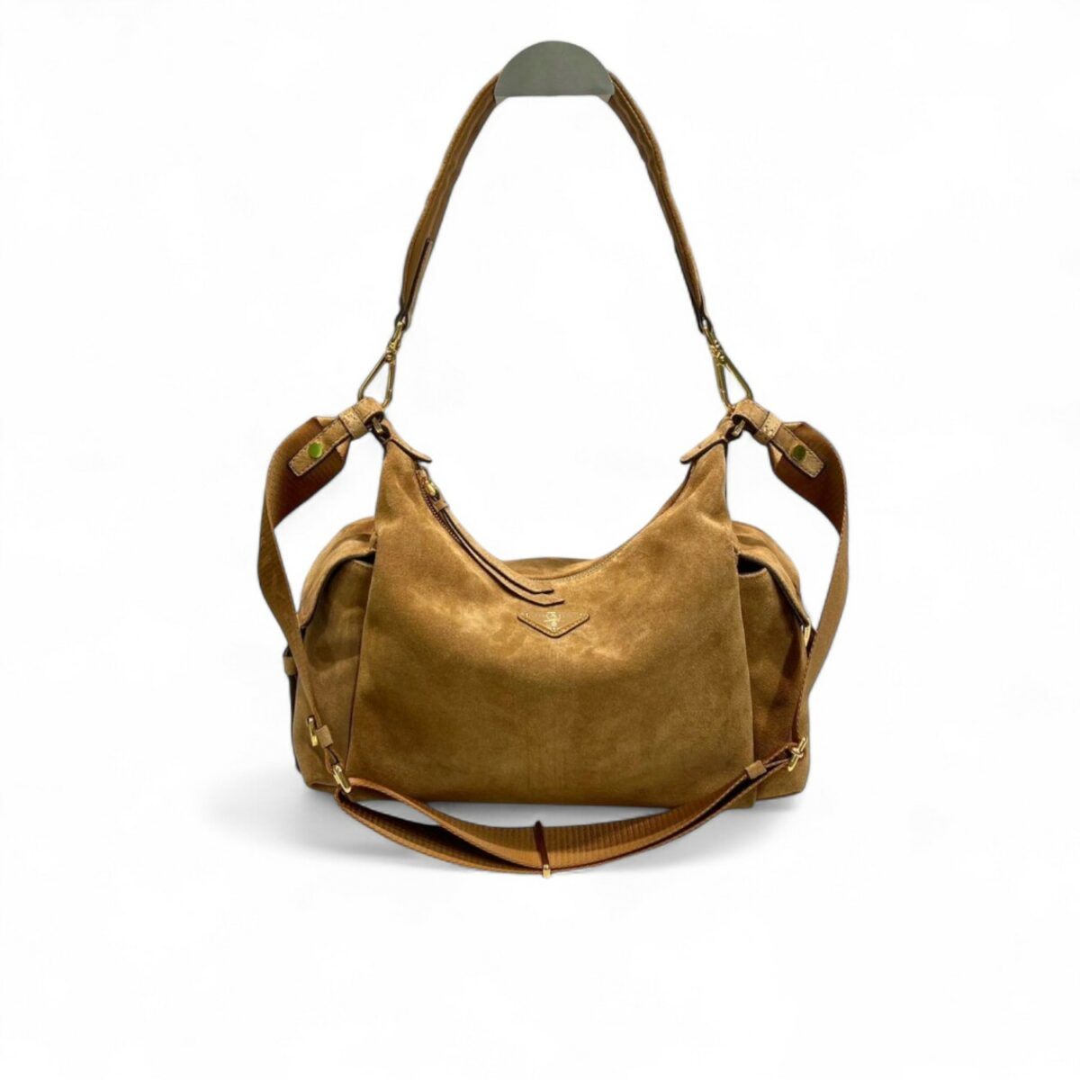 Prada Explore Large Suede Bag