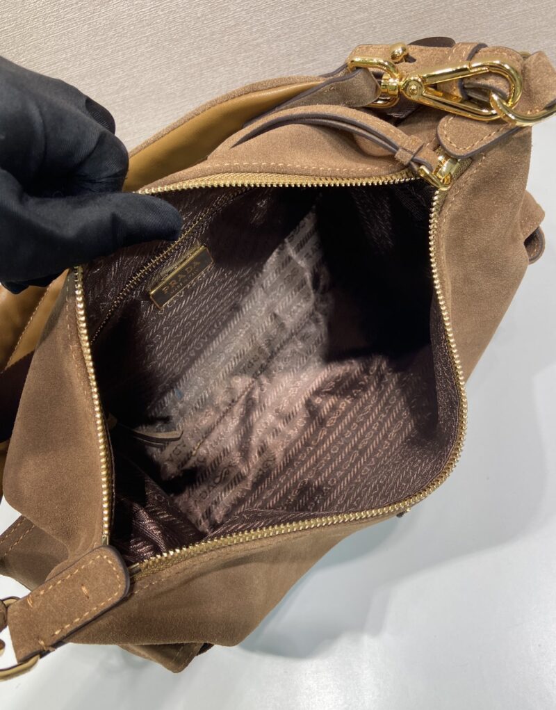 [True-to-ORIGINAL] Prada Explore Large Suede Bag Cocoa Brown For Women 32cm/12.6in 1BC264_008_F0324_V_NOO