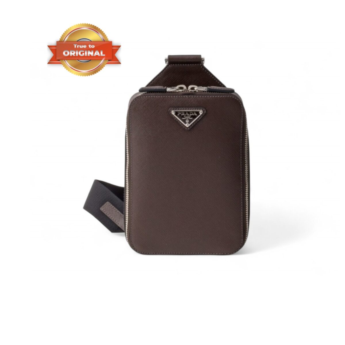 Prada Brique Saffiano leather bag