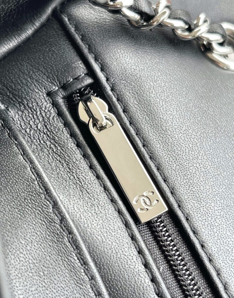 [True-to-ORIGINAL] Chanel Sequin Bow Mini Flap Bag Black For Women 7.9in/20cm