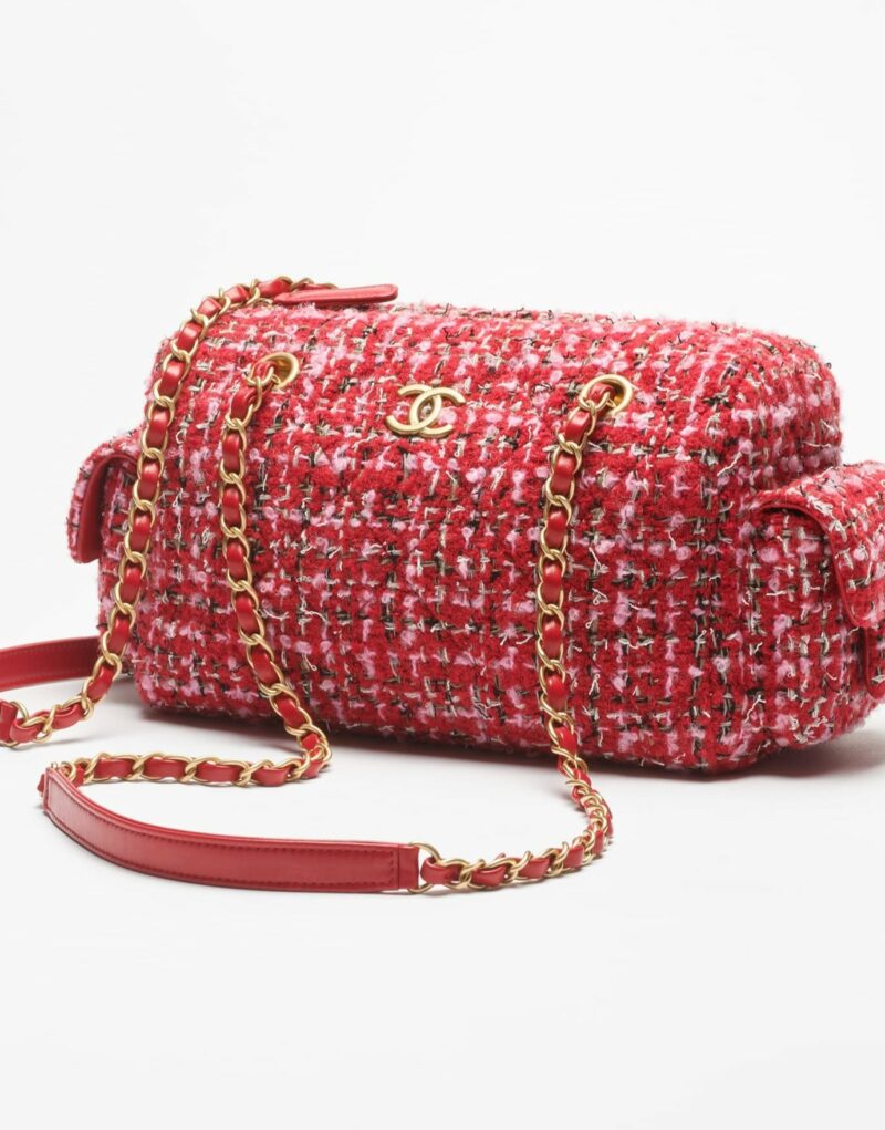 [True-to-ORIGINAL] Chanel Small Bowling Bag Red For Women 9.4in/24cm‎ AS5792-B22160-U2675