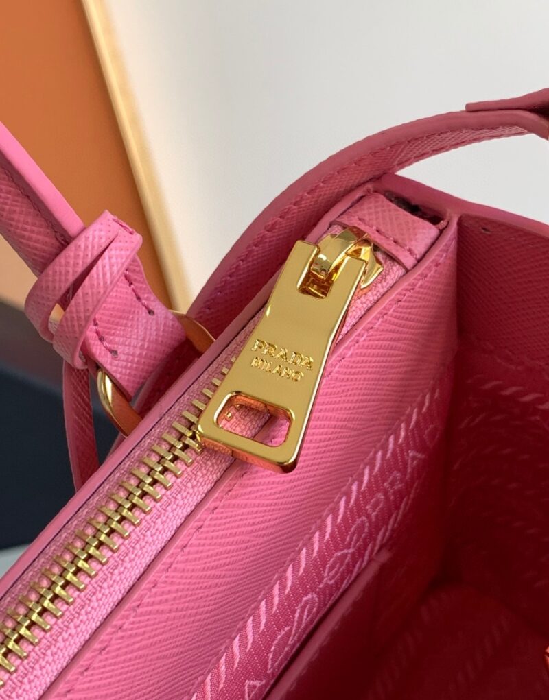 [True-to-ORIGINAL] Prada Galleria Saffiano Mini Bag Pink For Women 7.8in/20cm