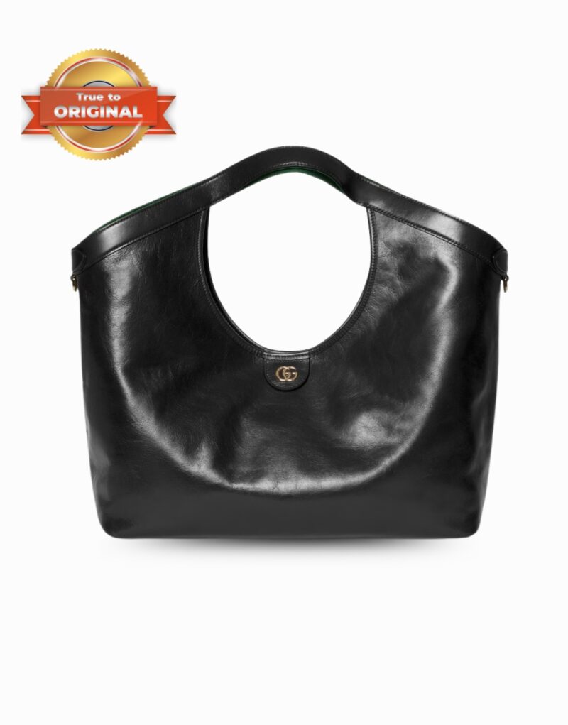 [True-to-ORIGINAL] Gucci Giglio Large Tote Bag Black For Women 23.6in/60cm ‎‎‎853971 AAF2H 1060