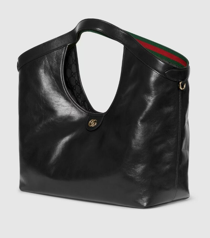 [True-to-ORIGINAL] Gucci Giglio Large Tote Bag Black For Women 23.6in/60cm ‎‎‎853971 AAF2H 1060