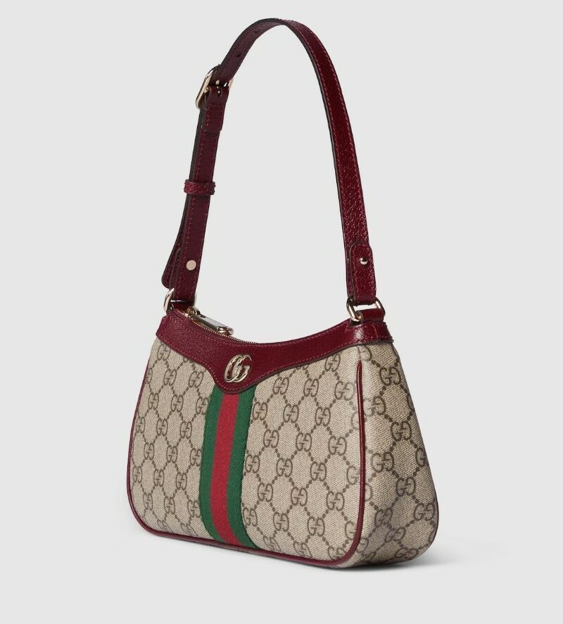 Gucci Ophidia Small Shoulder Bag Beige And Brown GG For Women 10.2in/26cm 841341 FAE0J 9789
