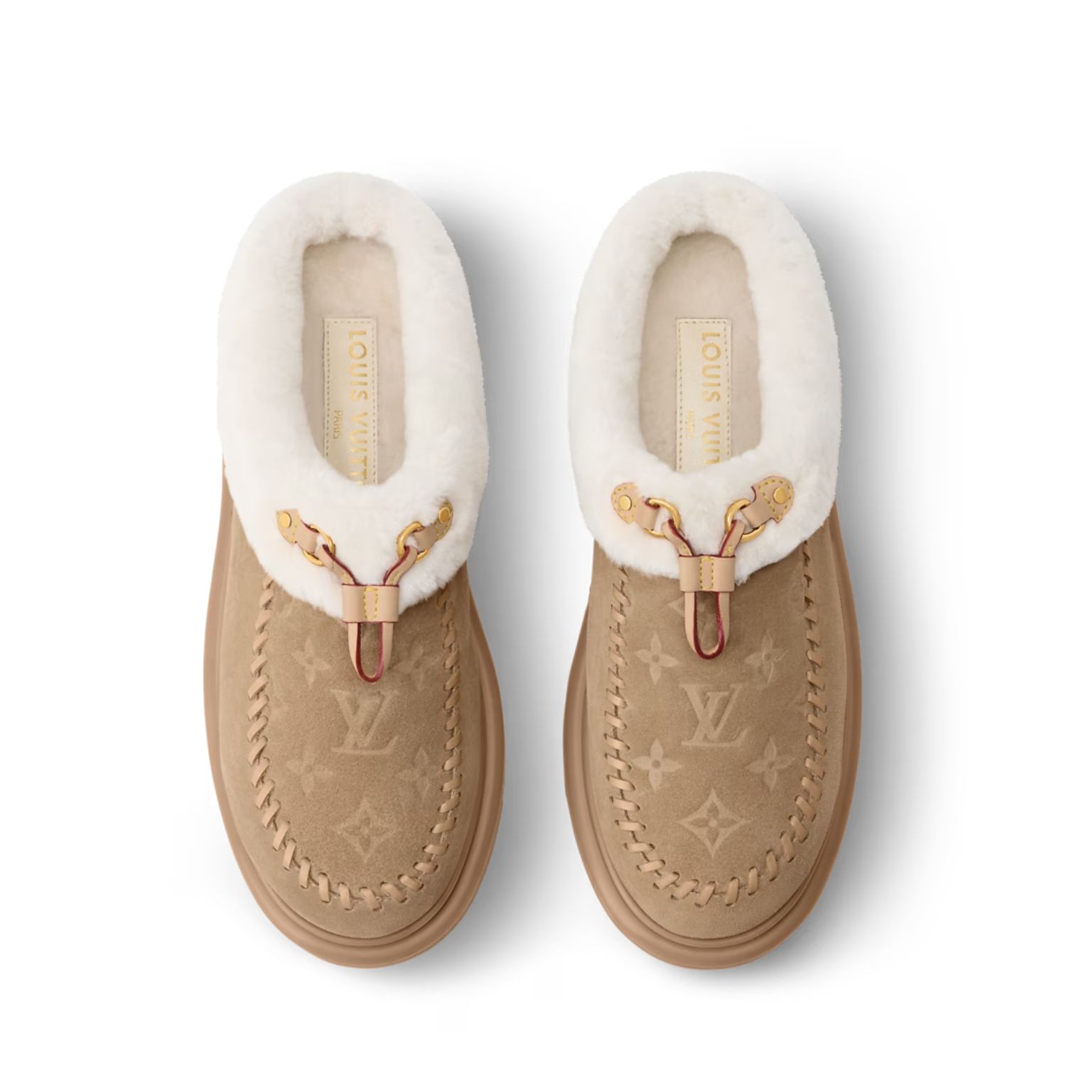 Louis Vuitton Cortina Closed Mule Beige For Women - 1AITIC