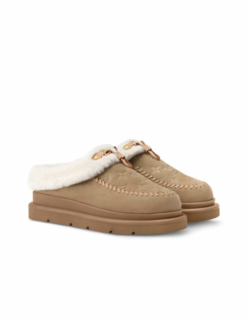 Louis Vuitton Cortina Closed Mule Beige For Women - 1AITIC