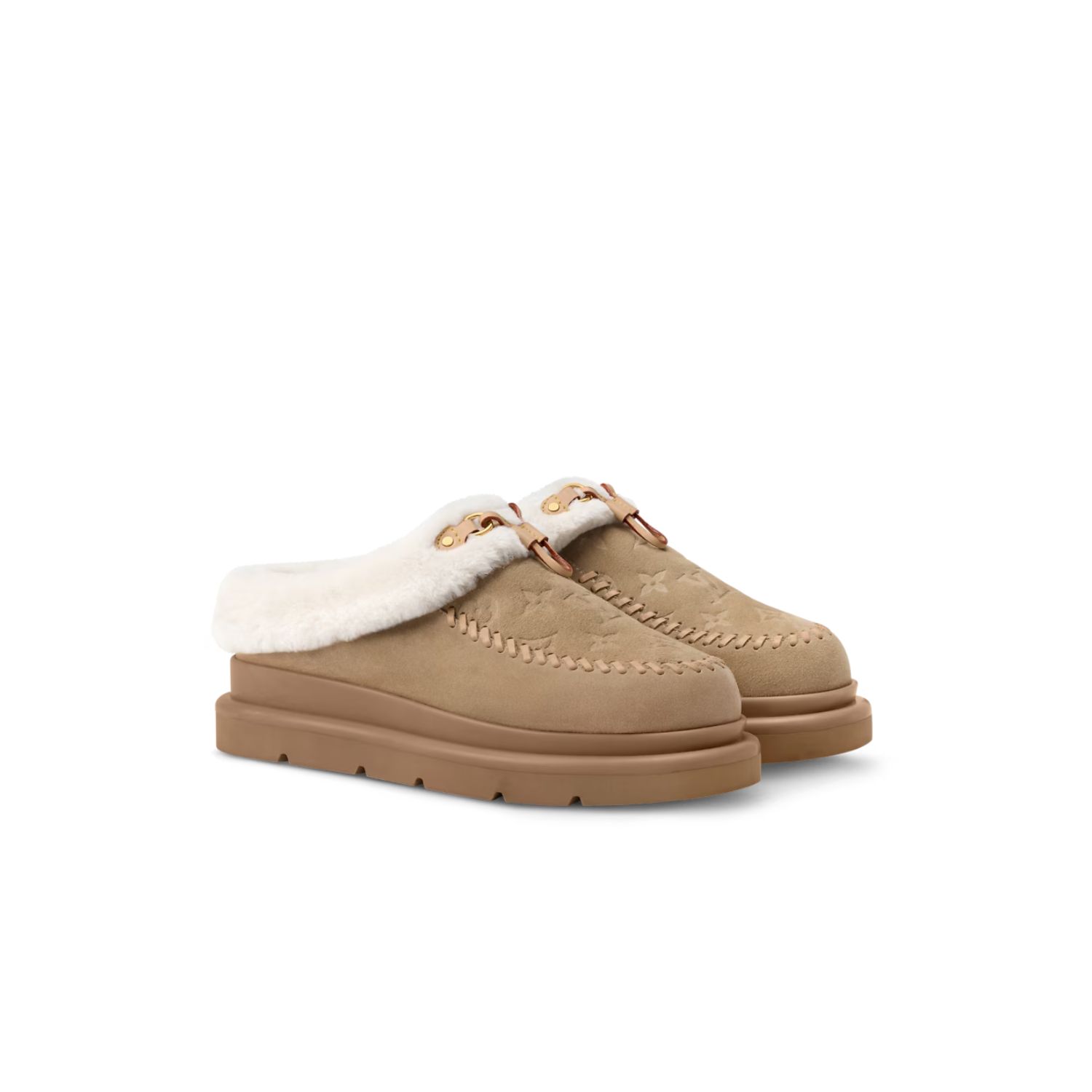 Louis Vuitton Cortina Closed Mule Beige For Women - 1AITIC