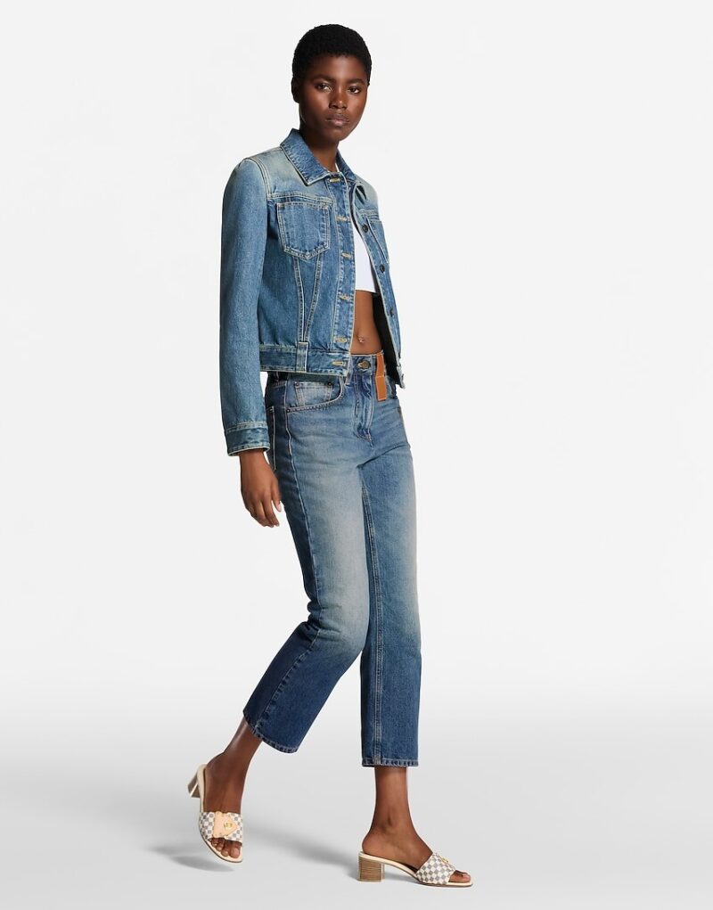 Louis Vuitton LV Frame Mule Damier Canvas 45mm For Women 1AHMFI