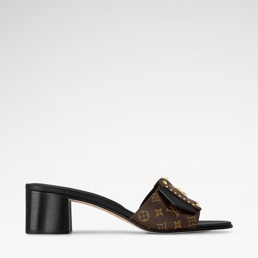 Louis Vuitton LV Frame Mule Black 45mm For Women 1AD5A6