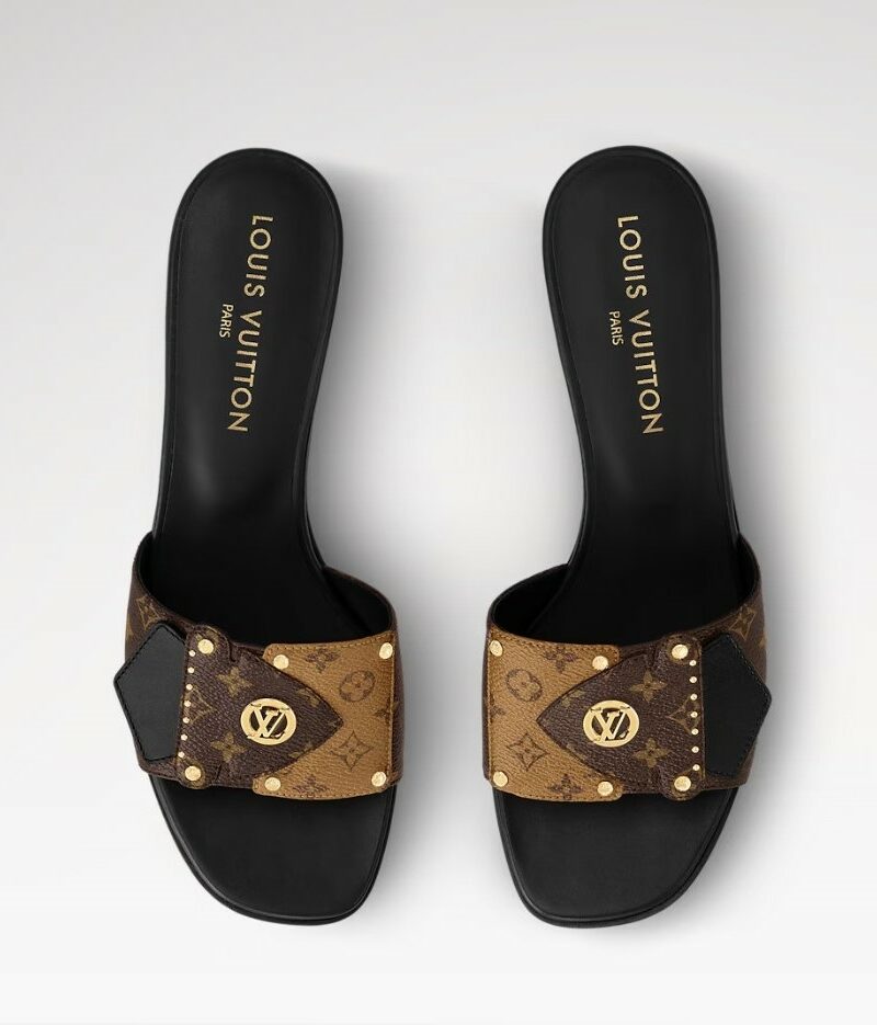 Louis Vuitton LV Frame Mule Black 45mm For Women 1AD5A6