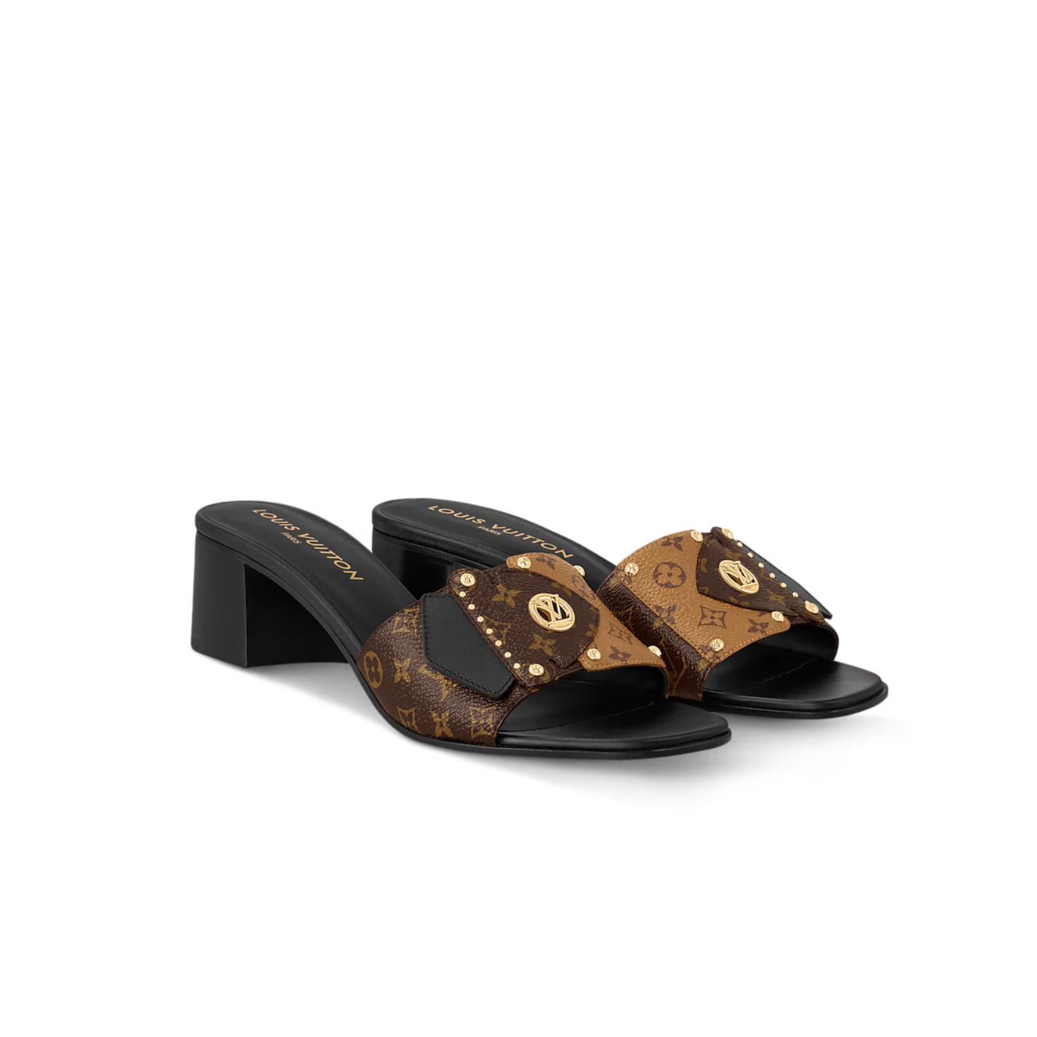 Louis Vuitton LV Frame Mule Black 45mm For Women 1AD5A6