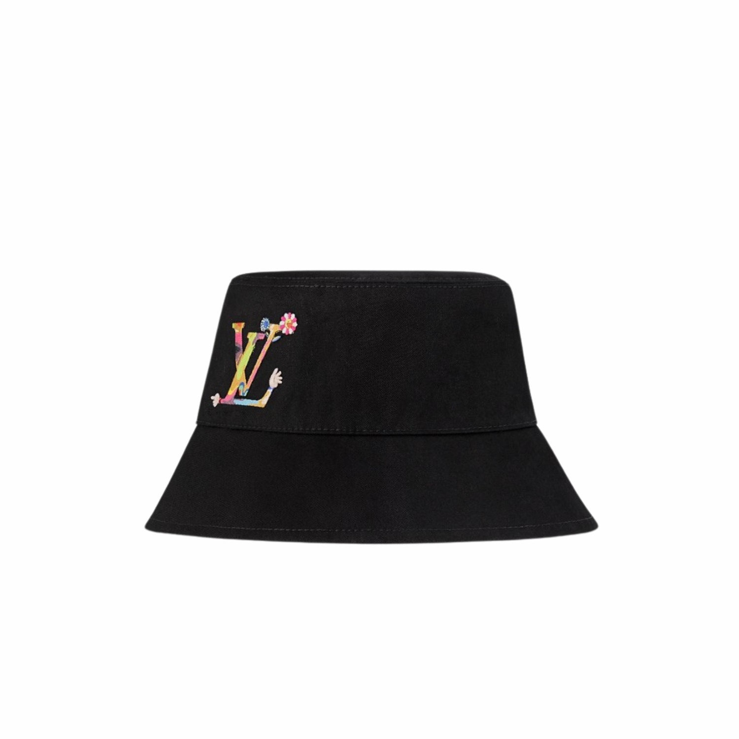 Travel Set Louis Vuitton LV x TM: Nano Speedy Bag Multicolore Noir + Reversible Superflat Bucket Hat Black For Women