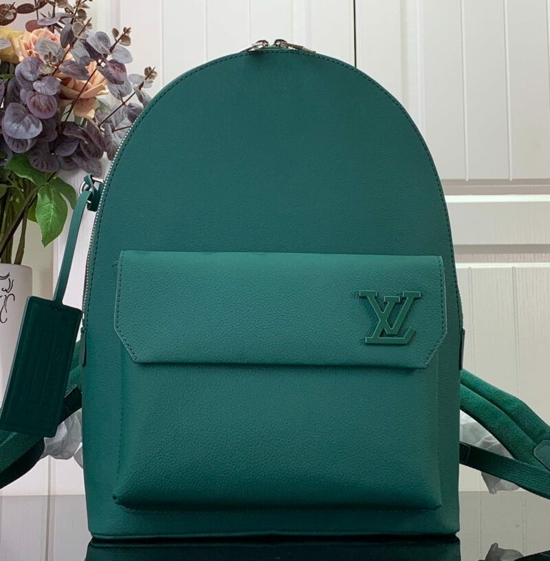 [True-to-ORIGINAL] Louis Vuitton LV Aerogram Backpack Green For Men, Men's Bags 43cm LV