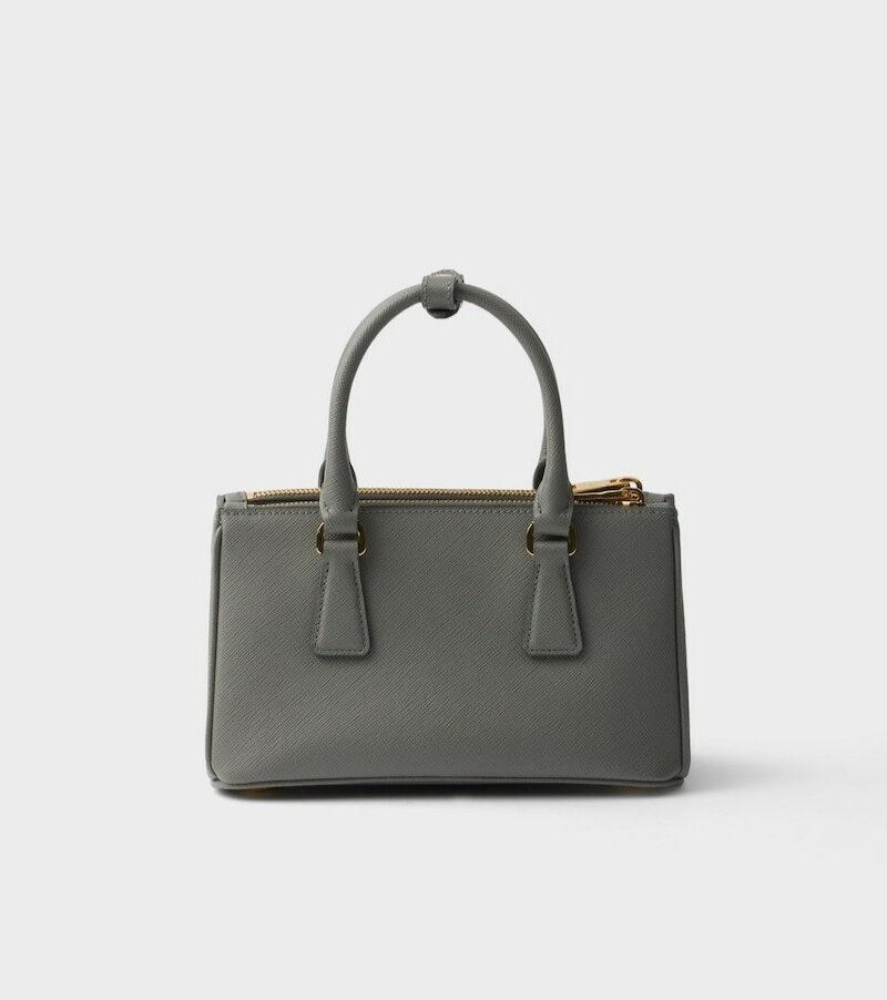 [True-to-ORIGINAL] Prada Galleria Mini Saffiano Leather Bag Slate Gray For Women 8.3in/21cm ‎‎‎1BA916_NZV_F0480_V_EOO