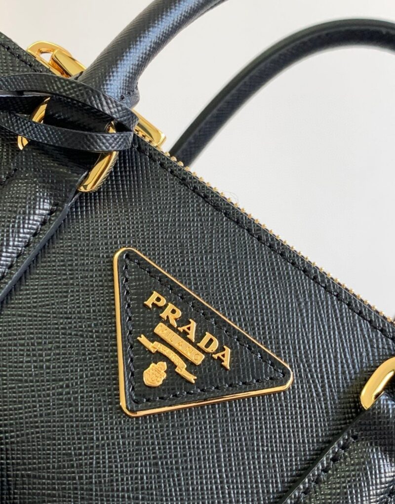 [True-to-ORIGINAL] Prada Galleria Saffiano Mini Bag Black For Women 7.8in/20cm 1BA906_NZV_F0002_V_EOM
