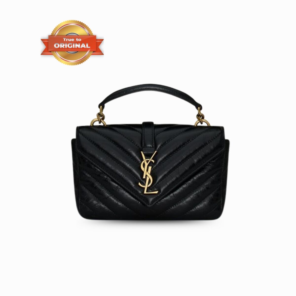 Saint Laurent College Mini In Shiny Leather