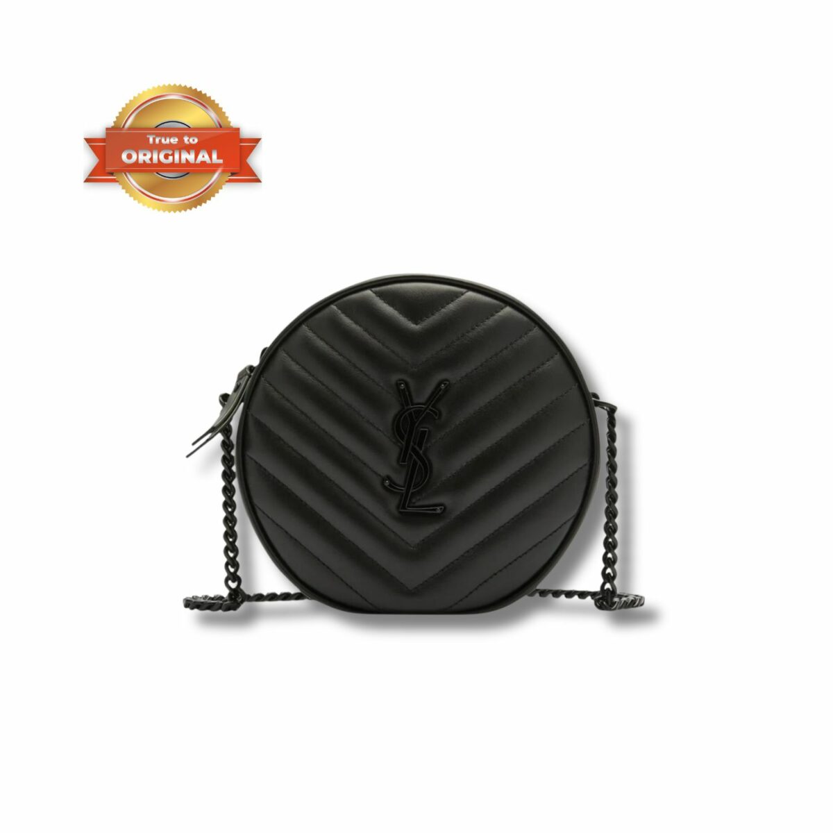 [True-to-ORIGINAL] Vinyle Round Camera Crossbody Bag Black For Women NMS21_V4HJ4