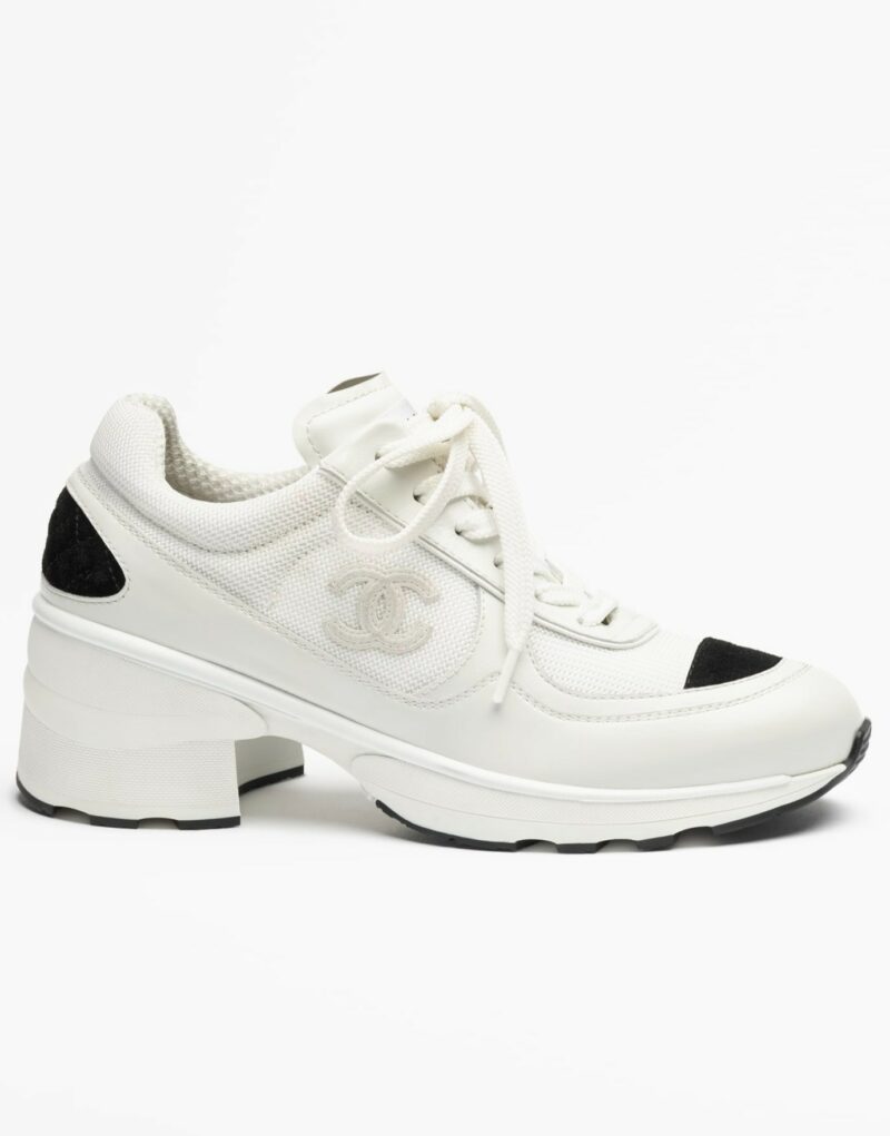 Chanel Sneakers White/Black For Women G46871-B22451-U4597