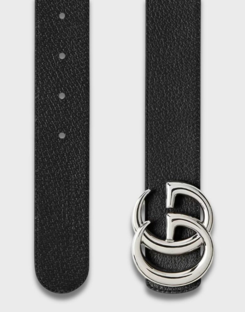 Gucci Reversible GG Marmont Belt Beige Silver Hardware 3.8cm/1.5in - 838593 FAE0Y 9870