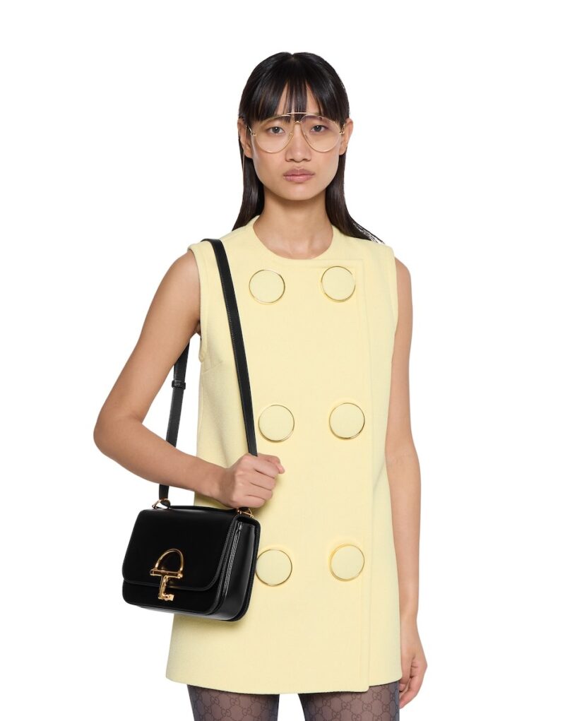 [True-to-ORIGINAL] Gucci Siena Small Shoulder Bag Black For Women 8.9in/22.5cm 846705 AAFKB 1000