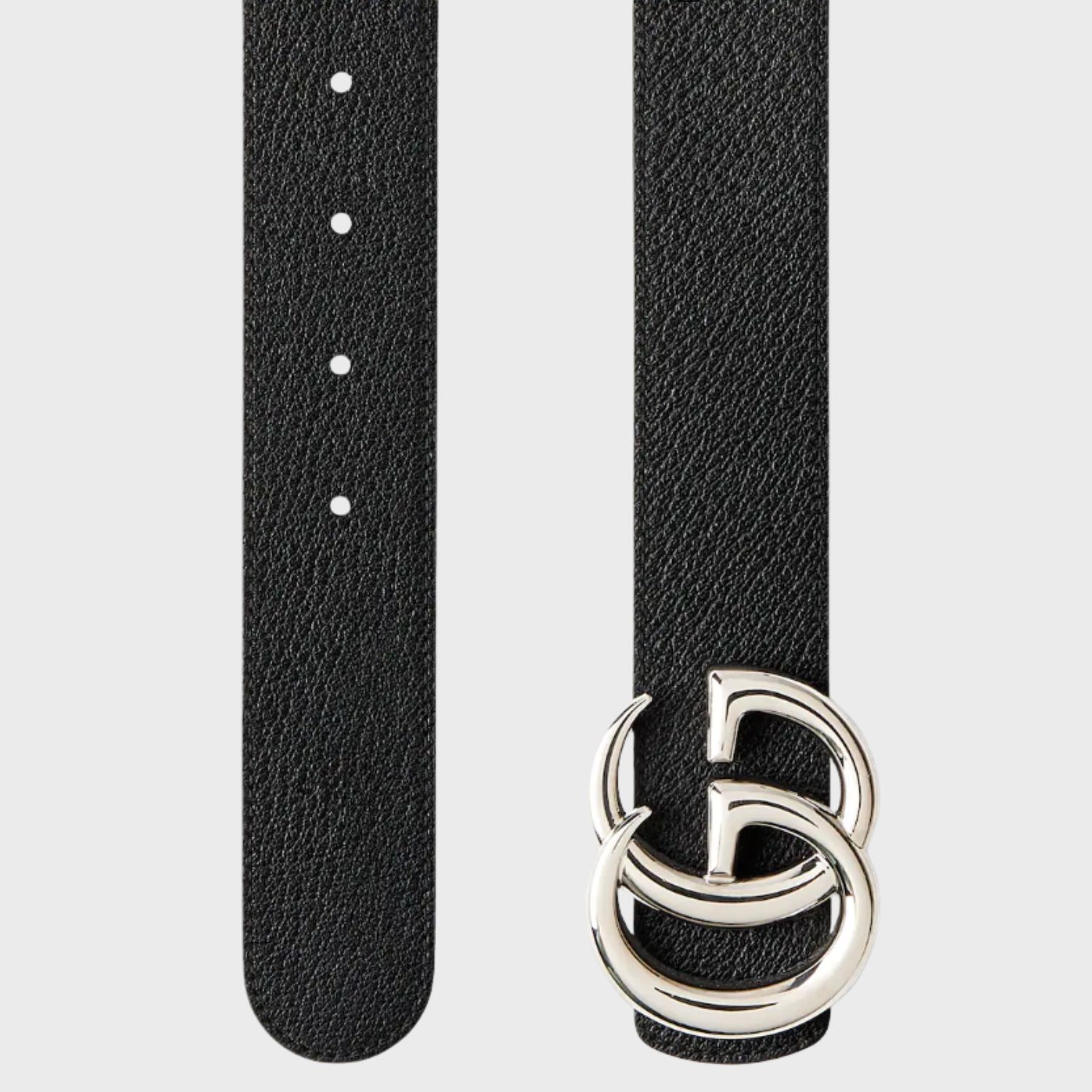 Gucci Reversible GG Marmont Belt Black Silver Hardware 3.8cm/1.5in - 838593 FAEWZ 1000