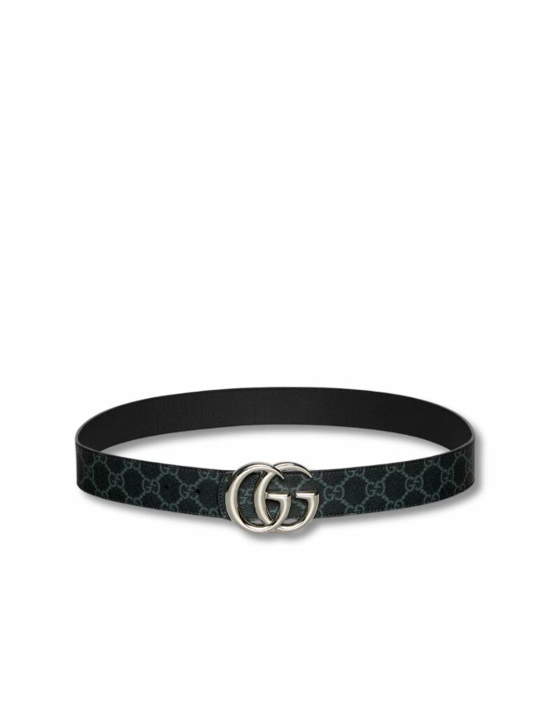 Gucci Reversible GG Marmont Belt Black Silver Hardware 3.8cm/1.5in - 838593 FAEWZ 1000