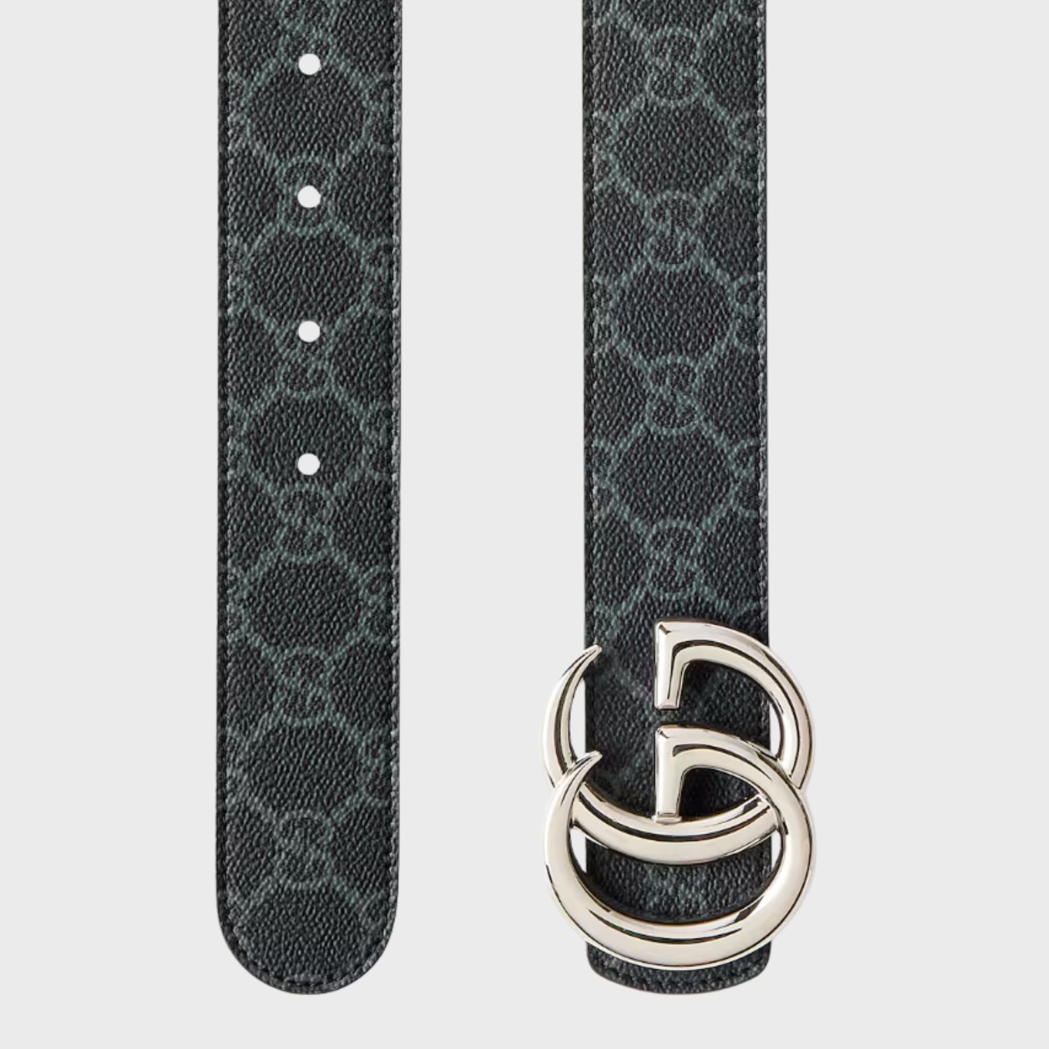 Gucci Reversible GG Marmont Belt Black Silver Hardware 3.8cm/1.5in - 838593 FAEWZ 1000