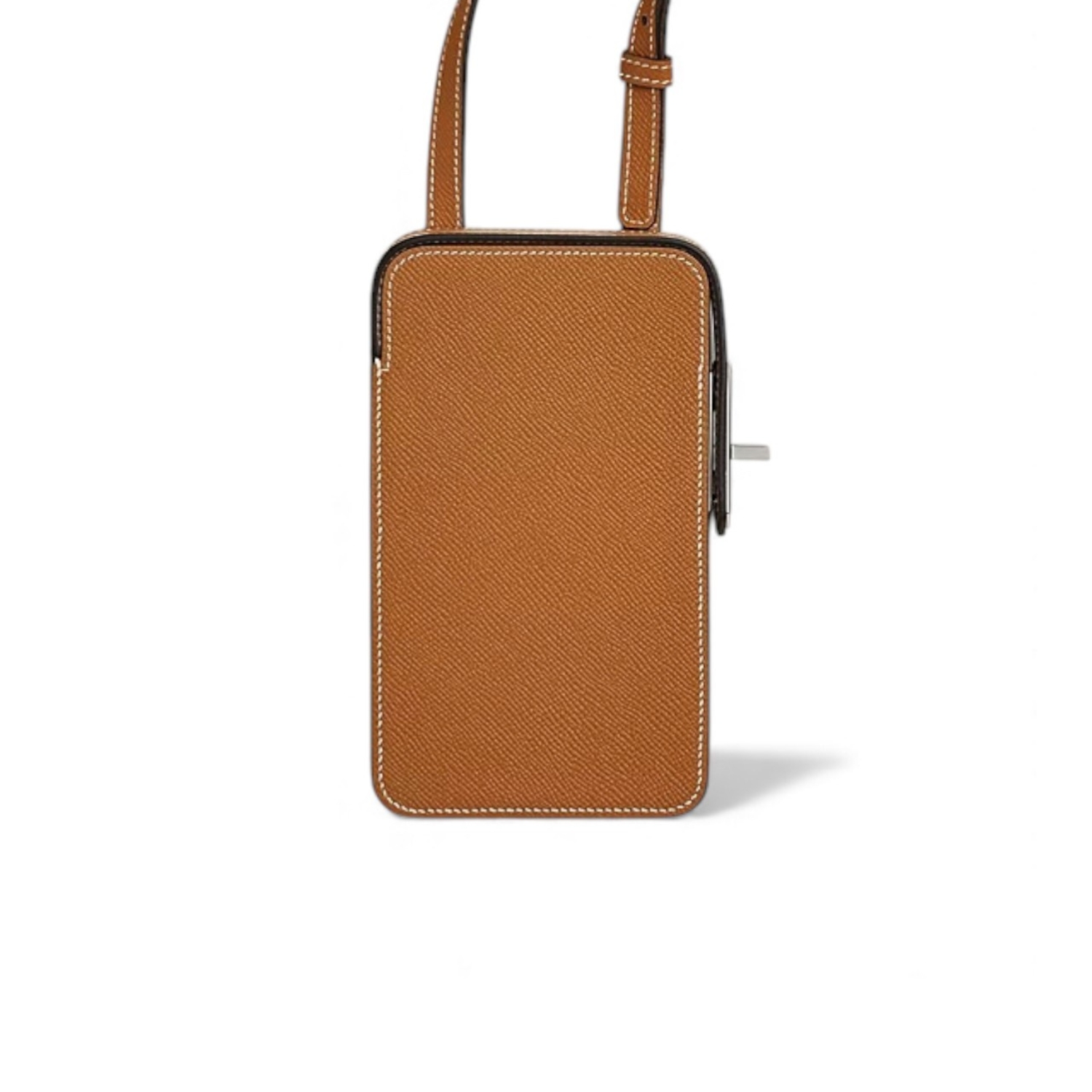 Hermes Hac A Box Phone Case Toffee For Women 6.9in/17.5cm H084162CK1H