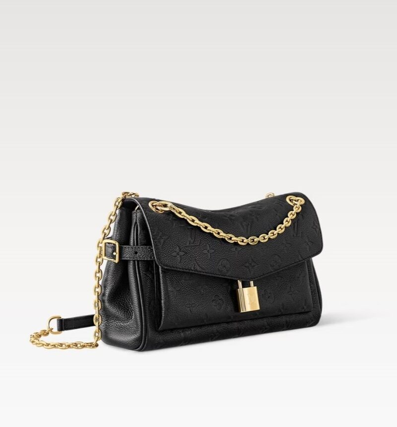 [True-to-ORIGINAL] Louis Vuitton Anytime Flap Bag Black For Women 11.6in/29.5cm M14604