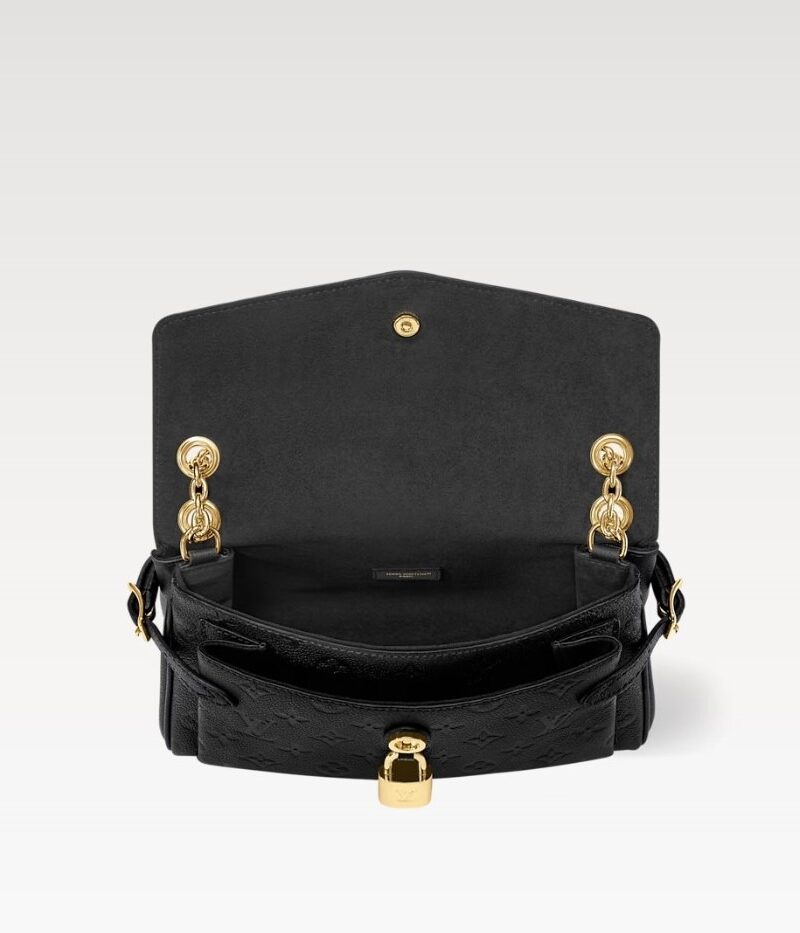 [True-to-ORIGINAL] Louis Vuitton Anytime Flap Bag Black For Women 11.6in/29.5cm M14604