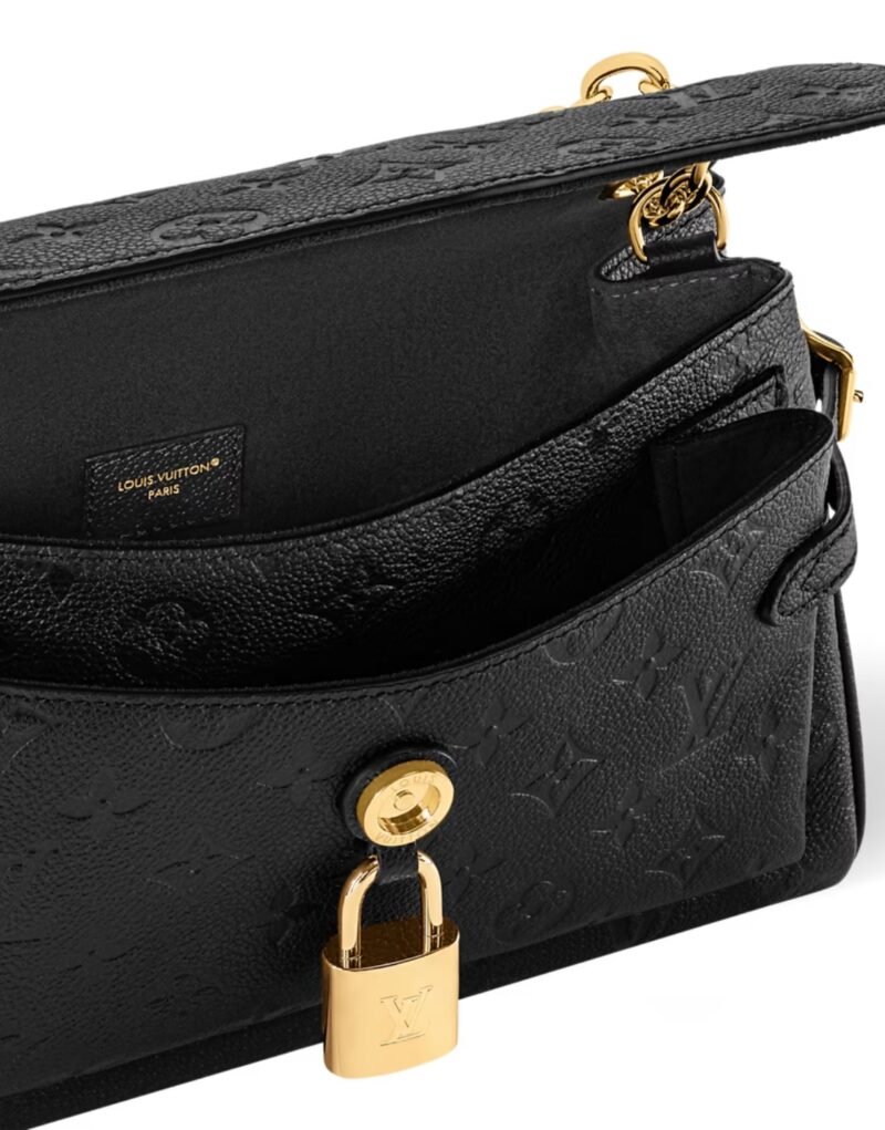 [True-to-ORIGINAL] Louis Vuitton Anytime Flap Bag Black For Women 11.6in/29.5cm M14604