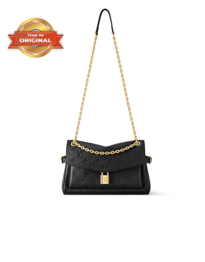 [True-to-ORIGINAL] Louis Vuitton Anytime Flap Bag Black For Women 11.6in/29.5cm M14604